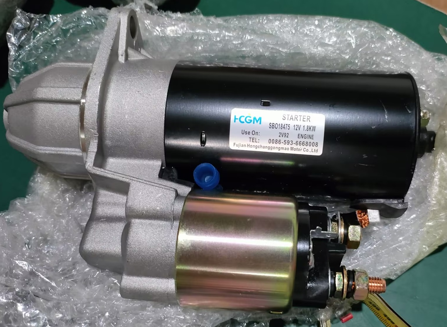 Стартер электрический TSS DGW-300E(ES) / Starter Motor (SBO18475 2V92 /12V 1.8KW.)