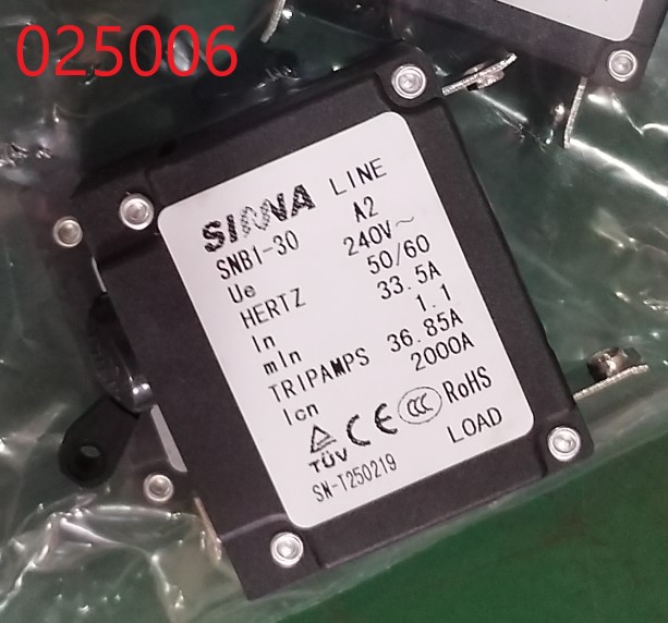 Выключатель автоматический (одинарный) 33.5А SGG 8000EHNA KM / AC circuit breaker