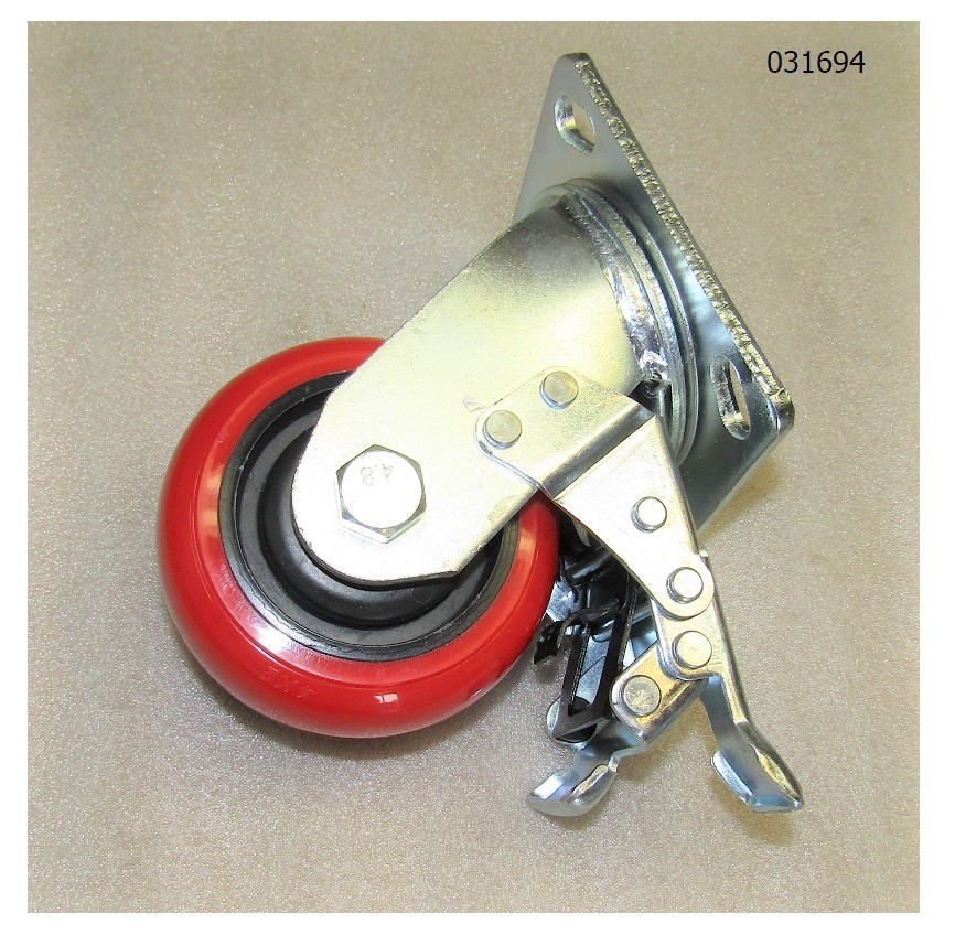 Колесо в сборе (поворотное с фиксатором) SGG 12000(.L.)-18000(.L.) Lc / Wheel with brake (660690055-0001)
