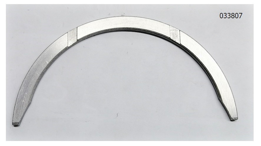 Полукольцо упорного подшипника нижнее Yangdong Y4105D/Lower thrust piece of crankshaft