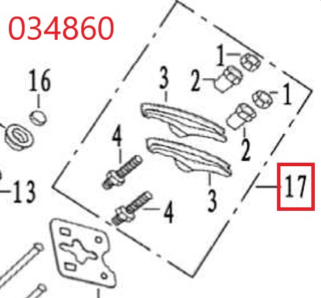 Коромысло в сборе SGG 10000(..),2V78F-2 Lf / Valve rocker assy (14410 /173F)