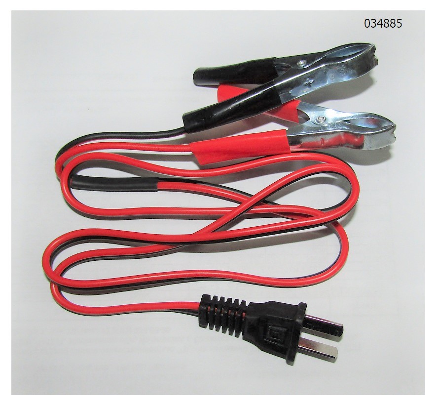 Кабель зарядный 12В с зажимами (Г-образная вилка) / Battery clamp (20196-00138-00)
