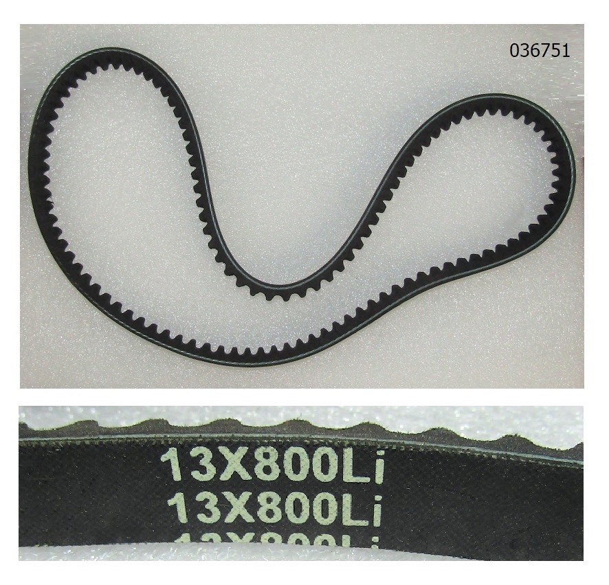 Ремень приводной зубчатый (13х800Li) для TSS-VP120TH/L/V-Belt, (C150T-57)