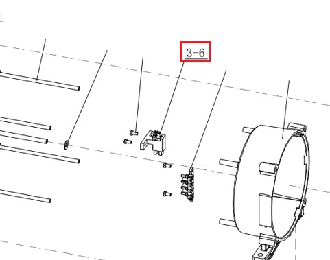 Щеткодержатель со щетками в сборе SDG 10000(..),LT290FE Lt / Carbon brushes assy