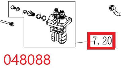 Насос топливный высокого давления SDG 14000(..),LT292FE Lt / Fuel injection pump assy (1.02.10.08.0041)