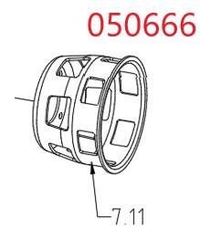 Храповик стартера ручного (стакан) SDG 7000(..),LT192FD / Starting pulley (1.02.05.04.0004)