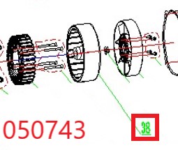 Ротор альтернатора инверторный SGG 11000E3Ui,LT196FiE / Inverter motor rotor (1.03.02.01.0231)