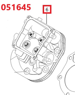 Головка блока цилиндров SGG 16000(.L.)-18000(.L.),LC2V90FD (Левая) Lc / Cylinder head (Left) (120080690-0001)