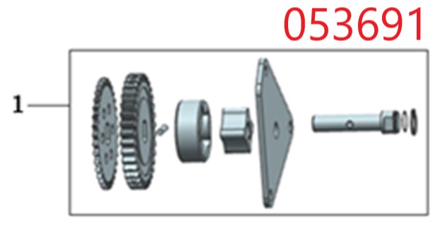 Насос масляный SGG 17000(..)-18000(..),2V90F / Oil pump Assy (15100)