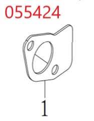 Прокладка глушителя SDG 5500EHA,CP188FE Cm / Exhaust gasket (33048-00701-00)