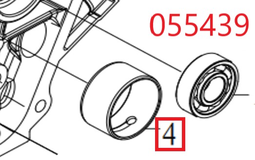 Вкладыш коренной SDG 5500EHA,CP188FE Cm / Main bearing CP188FE (30141-00257-00)