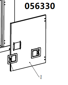 Дверь боковая  TSS DUAL DWG-500 /  Position 1 - Side door (33014-02538-00)