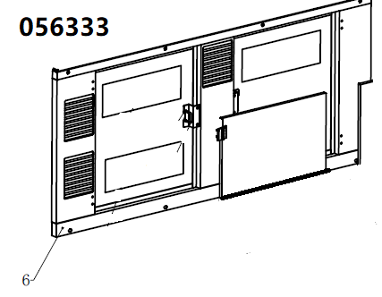 Панель защитного кожуха боковая правая TSS DUAL DWG-500 / Position 6 - Right-side plate (33014-02539-00)