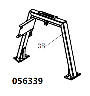 Кронштейн силовой TSS DUAL DWG-500 / Position 38 - The suspension loop stents (20014-00172-00)