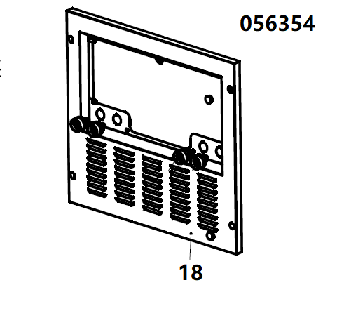 Панель передняя  (под приборную панель) TSS DUAL DWG-500 / Position 18 - Front side plate (33014-00447-01)