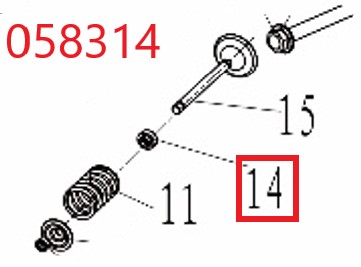 Колпачок маслосъемный SGG 11000E3Ui,LT196FiE Lt / Valve oil seal (1.01.05.09.0005)