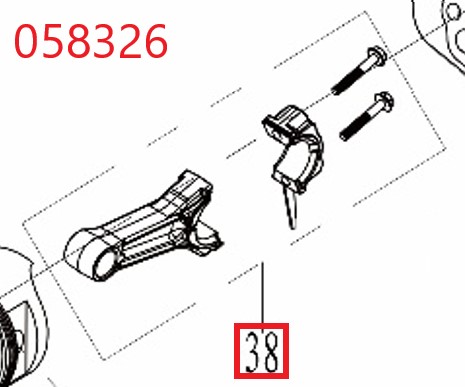 Шатун в сборе SGG 11000E3Ui,LT196FiE Lt / Connecting rod (1.01.04.05.0048)