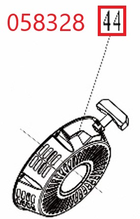 Стартер ручной в сборе SGG 11000E3Ui,LT196FiE Lt / Recoil starter assy (1.01.06.02.0574)