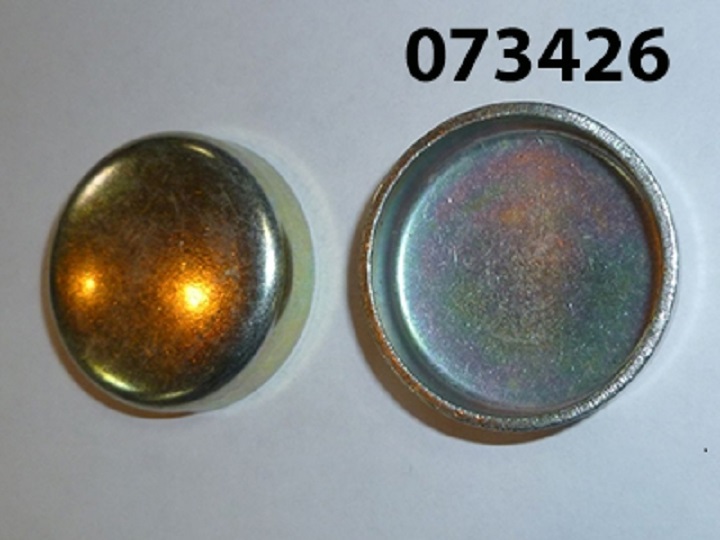 Заглушка головки блока цилиндров торцевая KM376AG (D=35,2х32х9,5) / Cylinder head plug (KM376QC-1003013)